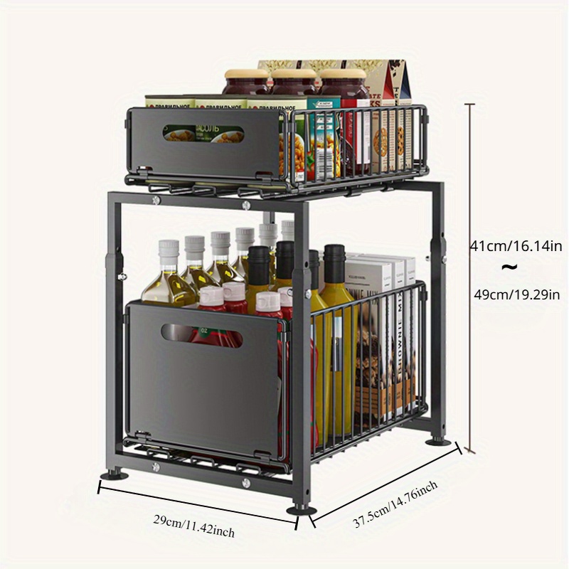 2 Tier Slide Out Cabinet Organ - огляд і ціна Home Goods Bathroom Cabinets