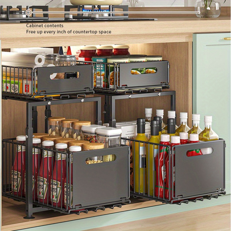 2 Tier Slide Out Cabinet Organ - огляд і ціна Home Goods Bathroom Cabinets