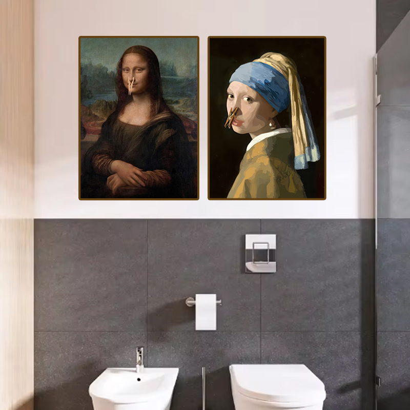 1pc Funny Abstract Bathroom To - огляд і ціна Home Bathroom Pictures