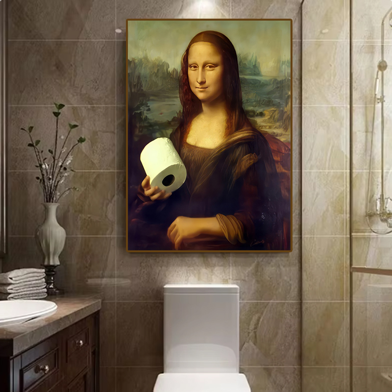 1pc Funny Abstract Bathroom To - огляд і ціна Home Bathroom Pictures