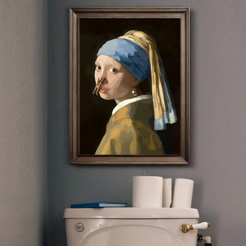 1pc Funny Abstract Bathroom To - огляд і ціна Home Bathroom Pictures