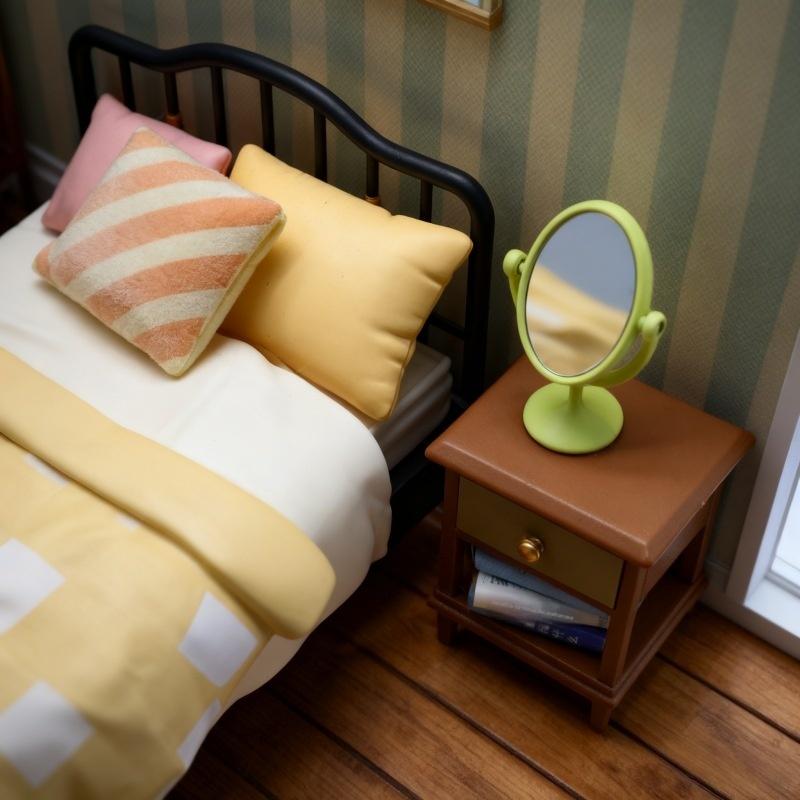 1Pcs Miniature Retro Mirror Dr - огляд і ціна Home Theater Bathroom