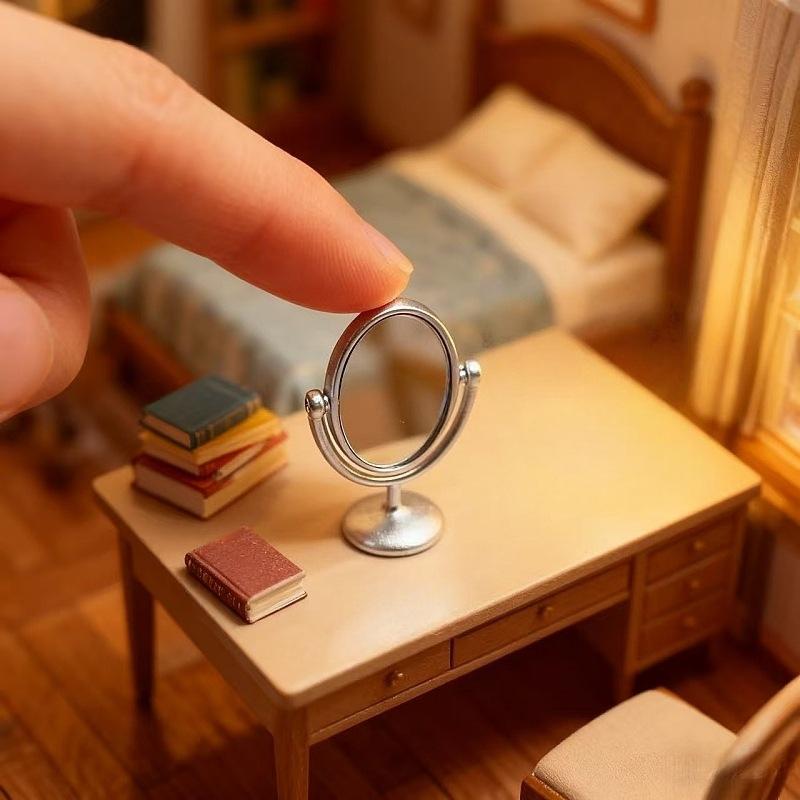 1Pcs Miniature Retro Mirror Dr - огляд і ціна Home Theater Bathroom