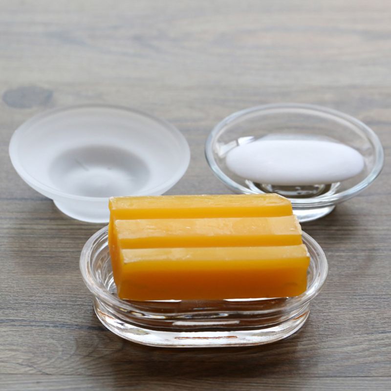 2025 New Soap Dish Round Glass - огляд і ціна Glass Soap Dish