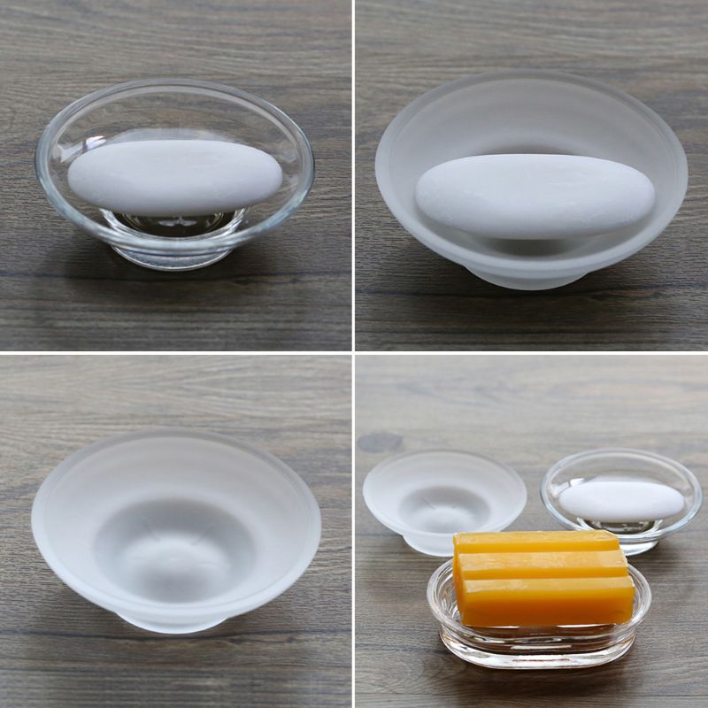2025 New Soap Dish Round Glass - огляд і ціна Glass Soap Dish