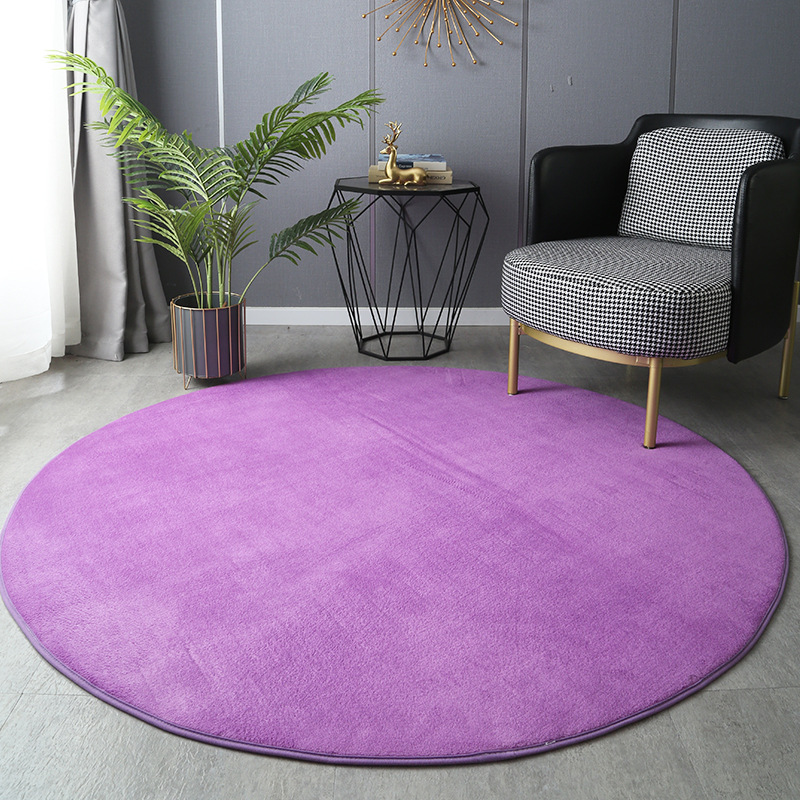 Round Thickened Coral Velvet C - огляд і ціна Home Bathroom Rugs