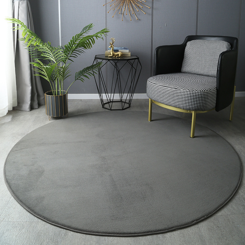 Round Thickened Coral Velvet C - огляд і ціна Home Bathroom Rugs