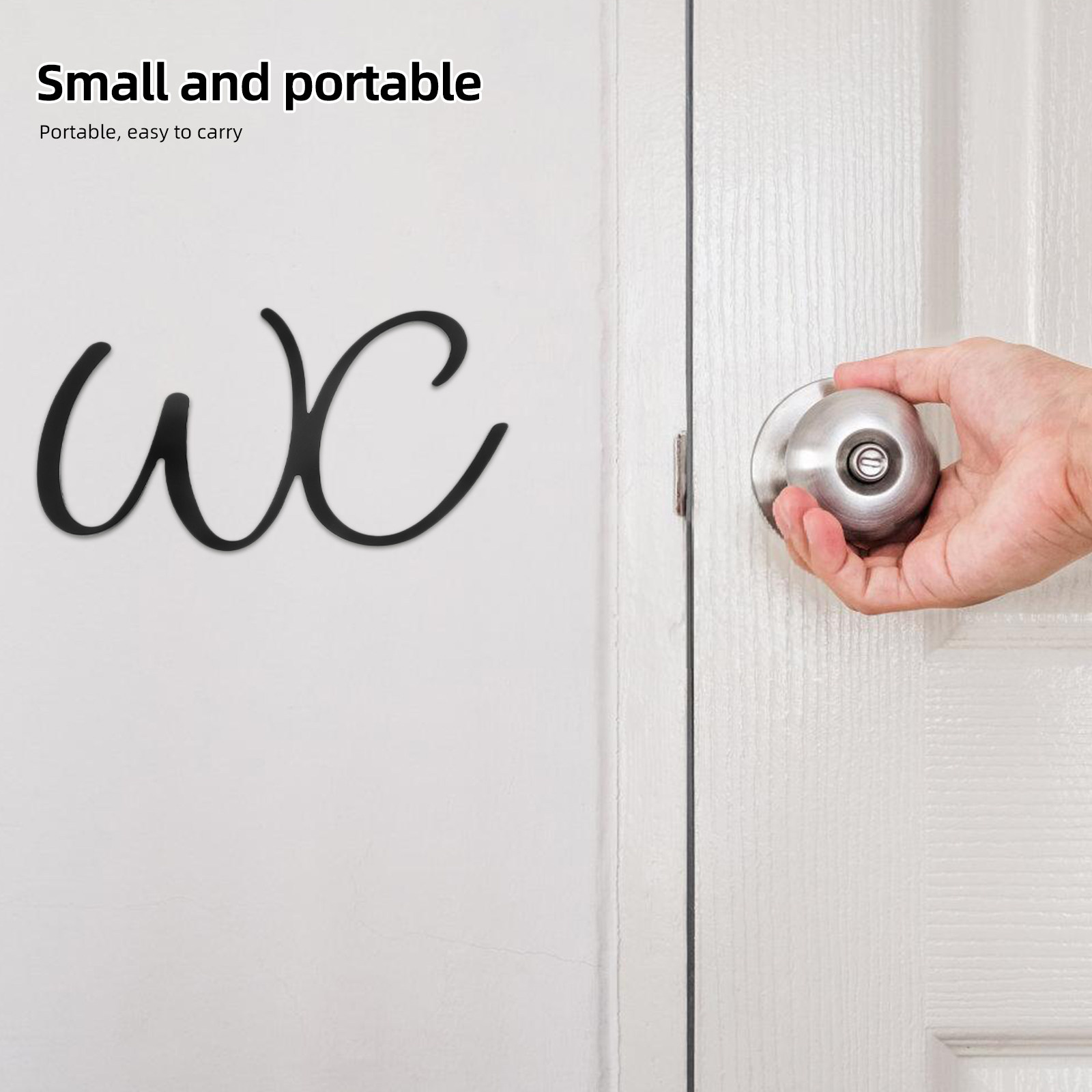 Bathroom Sign Toilet Door Iron - огляд і ціна Home Bathroom Signs