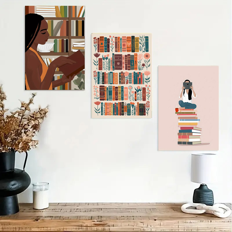 1pc Vintage Library Bookshop C - огляд і ціна Home Bathroom Pictures