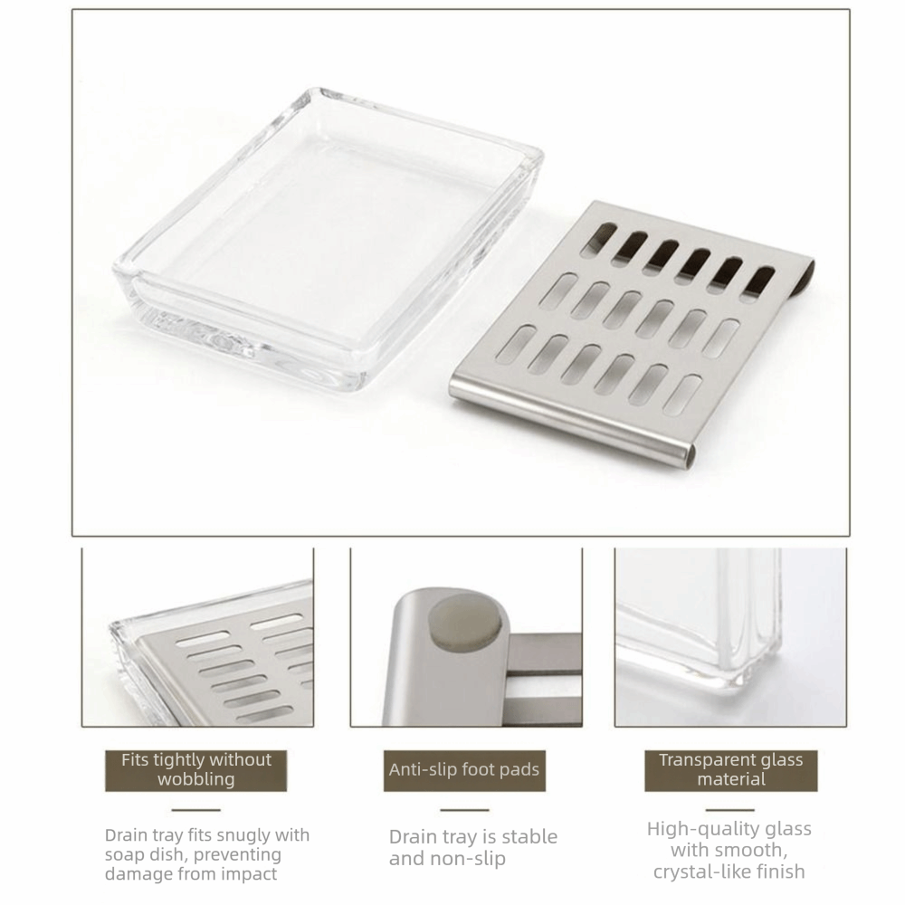 Light Luxury Stainless Steel G - огляд і ціна Glass Soap Dish
