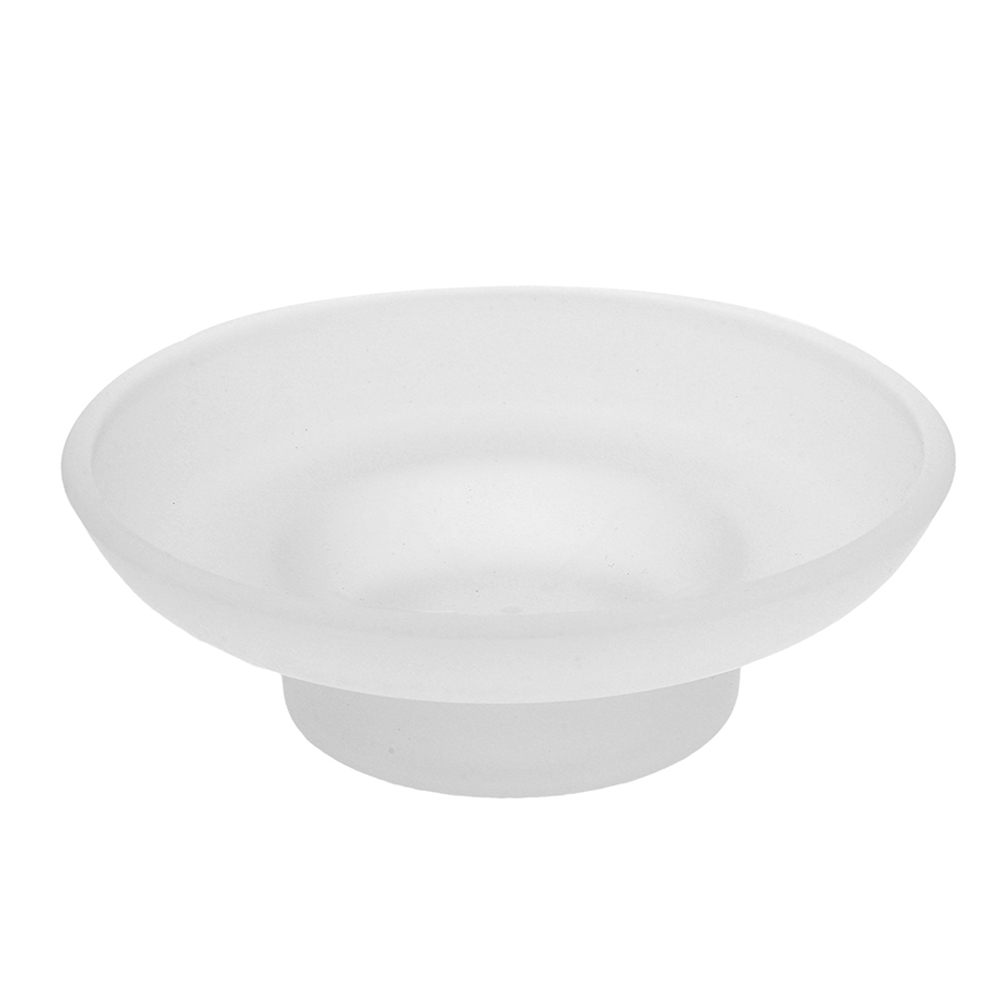 Frosted Glass Soap Dish Round  - огляд і ціна Glass Soap Dish