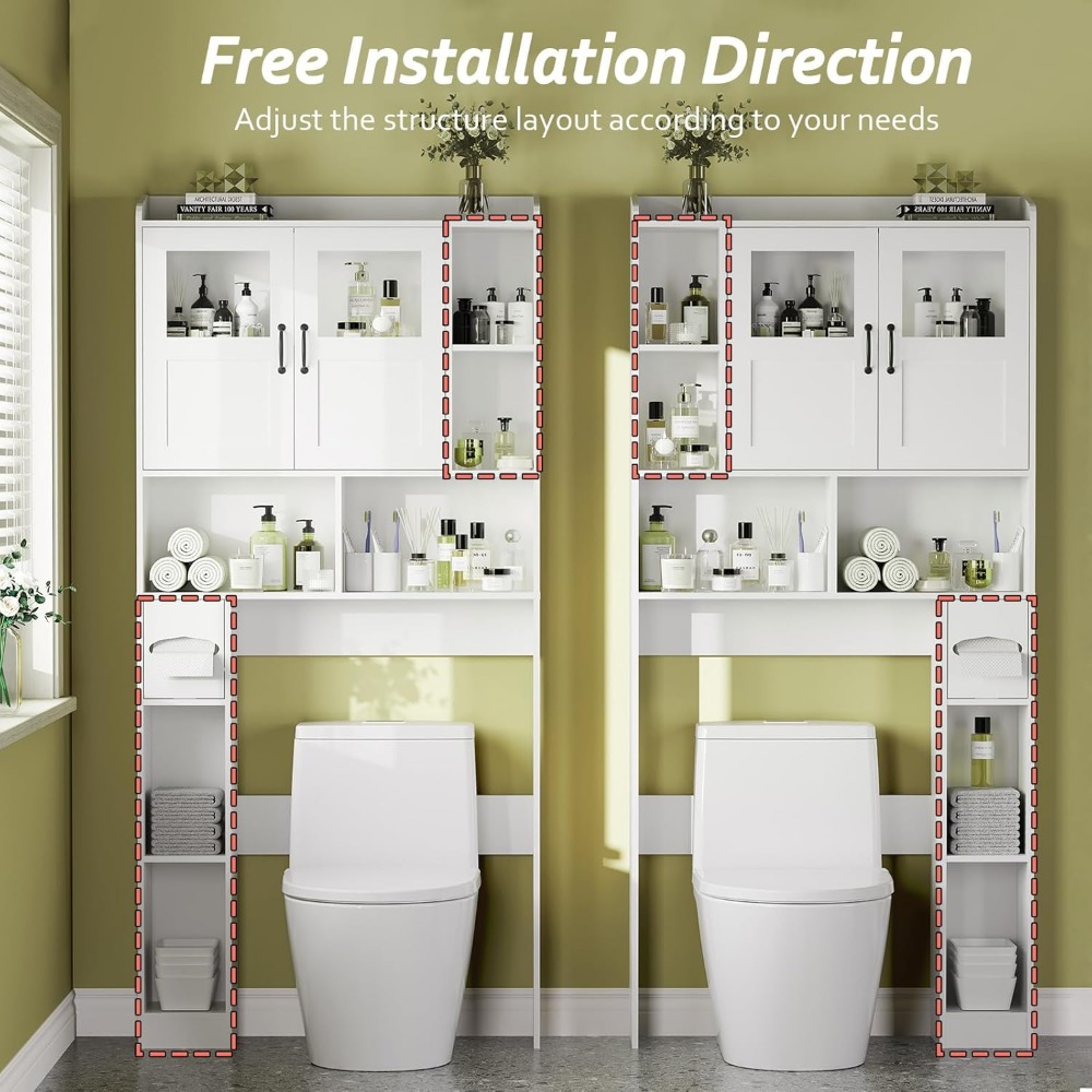 Over Toilet Cabinet - 67.4 H B - огляд і ціна Home Goods Bathroom Cabinets
