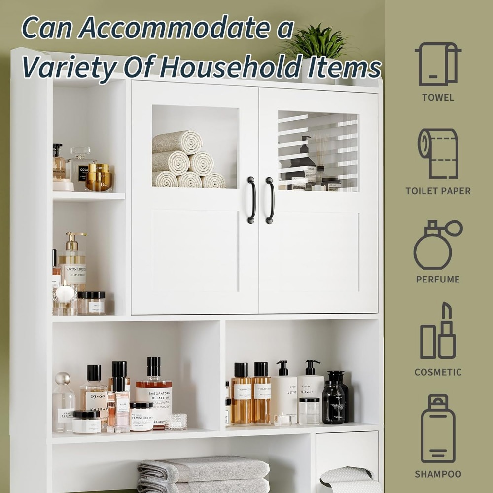 Over Toilet Cabinet - 67.4 H B - огляд і ціна Home Goods Bathroom Cabinets