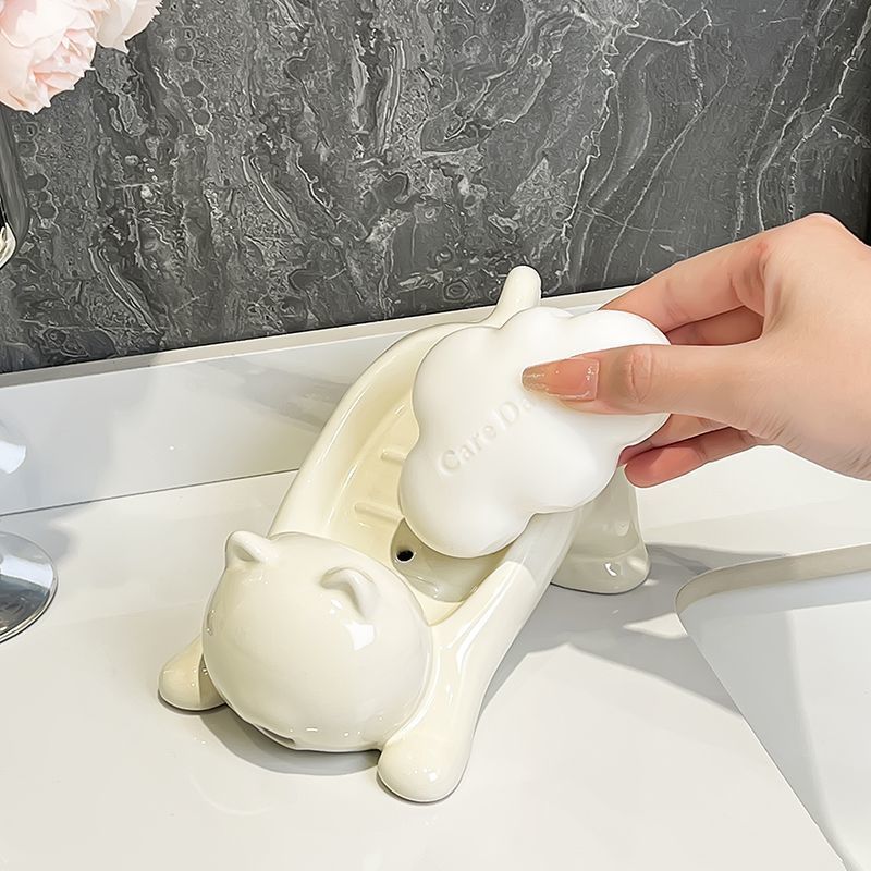 Cute Cat Drain Soap Holder Con - огляд і ціна Home Bathroom Gadgets