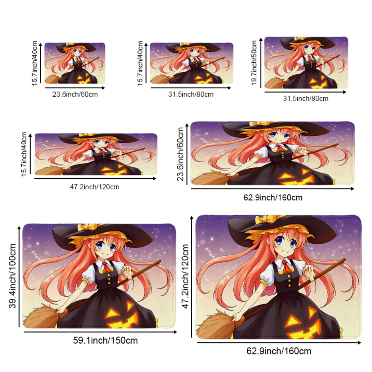 1pc Halloween Anime Witch & Pu - огляд і ціна Japanese Home Bathroom Design