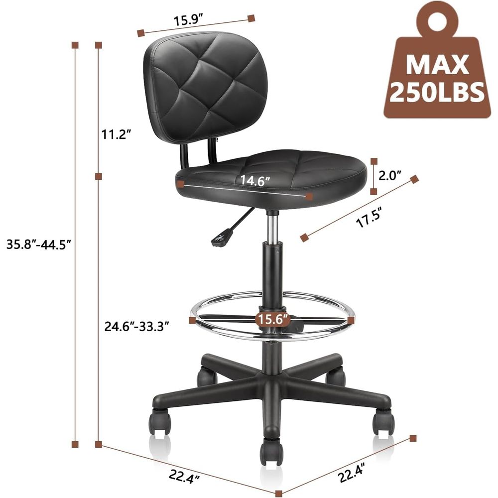 Adjustable Swivel Rolling Stoo - огляд і ціна Home & Bathroom Building Products Pte Ltd
