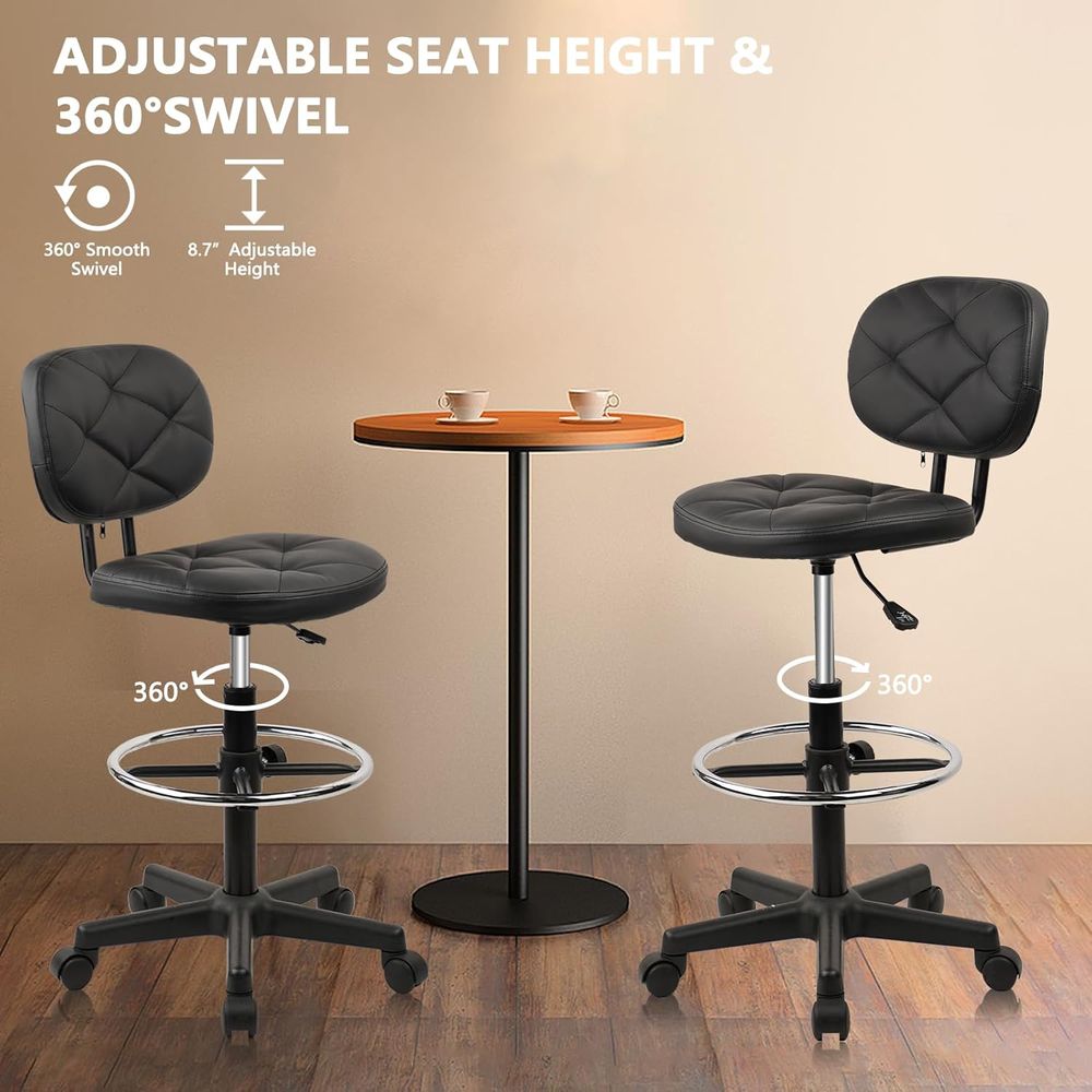 Adjustable Swivel Rolling Stoo - огляд і ціна Home & Bathroom Building Products Pte Ltd