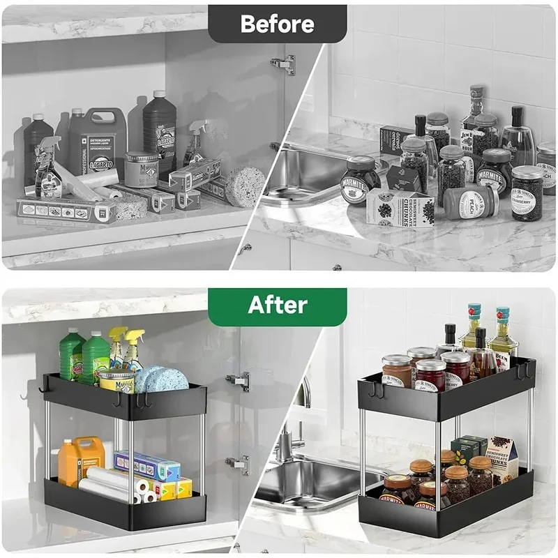 Home Household 1 Pcs 2 Tier Un - огляд і ціна Home Goods Bathroom Cabinets