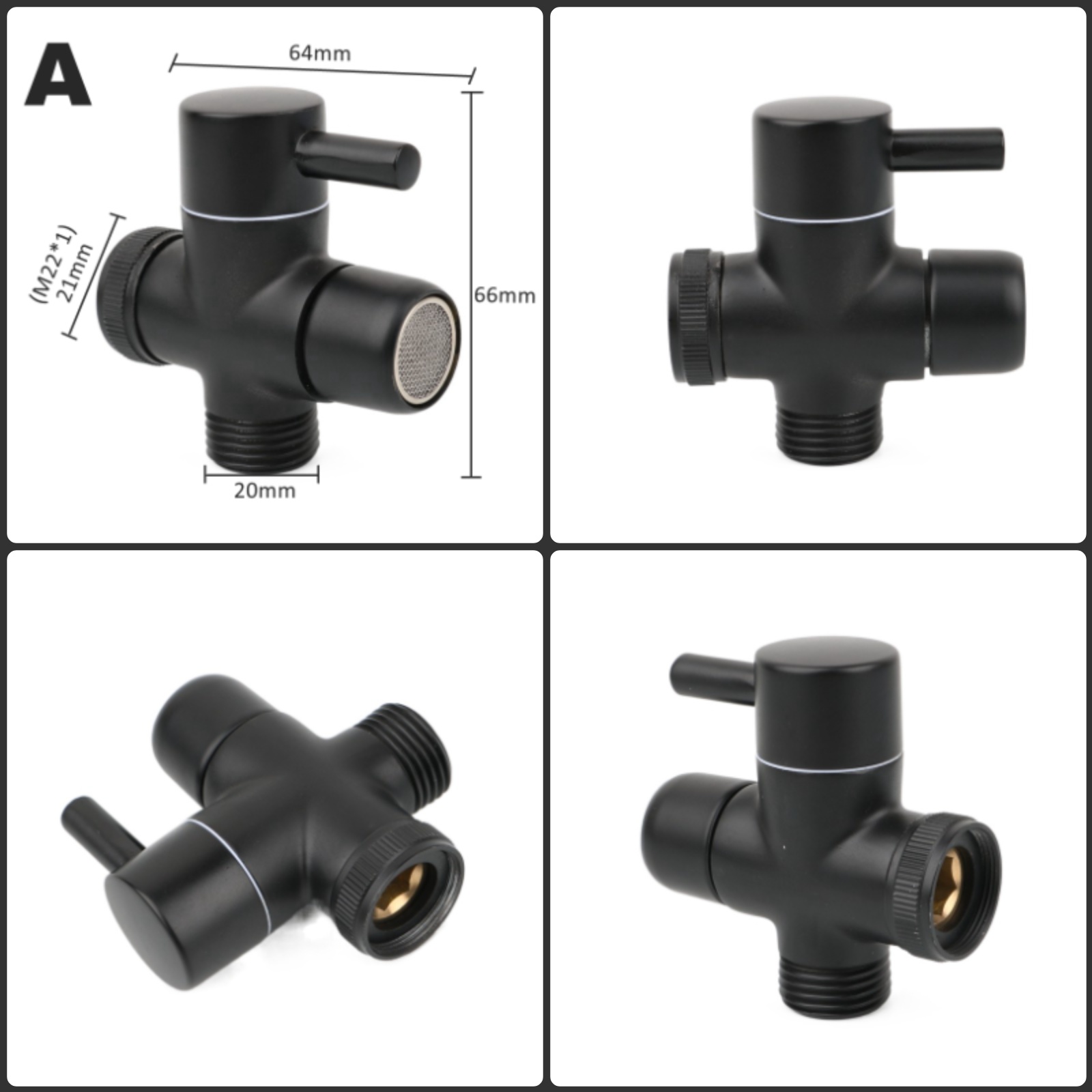 Black Brass Shower Arm Adapter - огляд і ціна Home Kitchen Bathroom Marketing