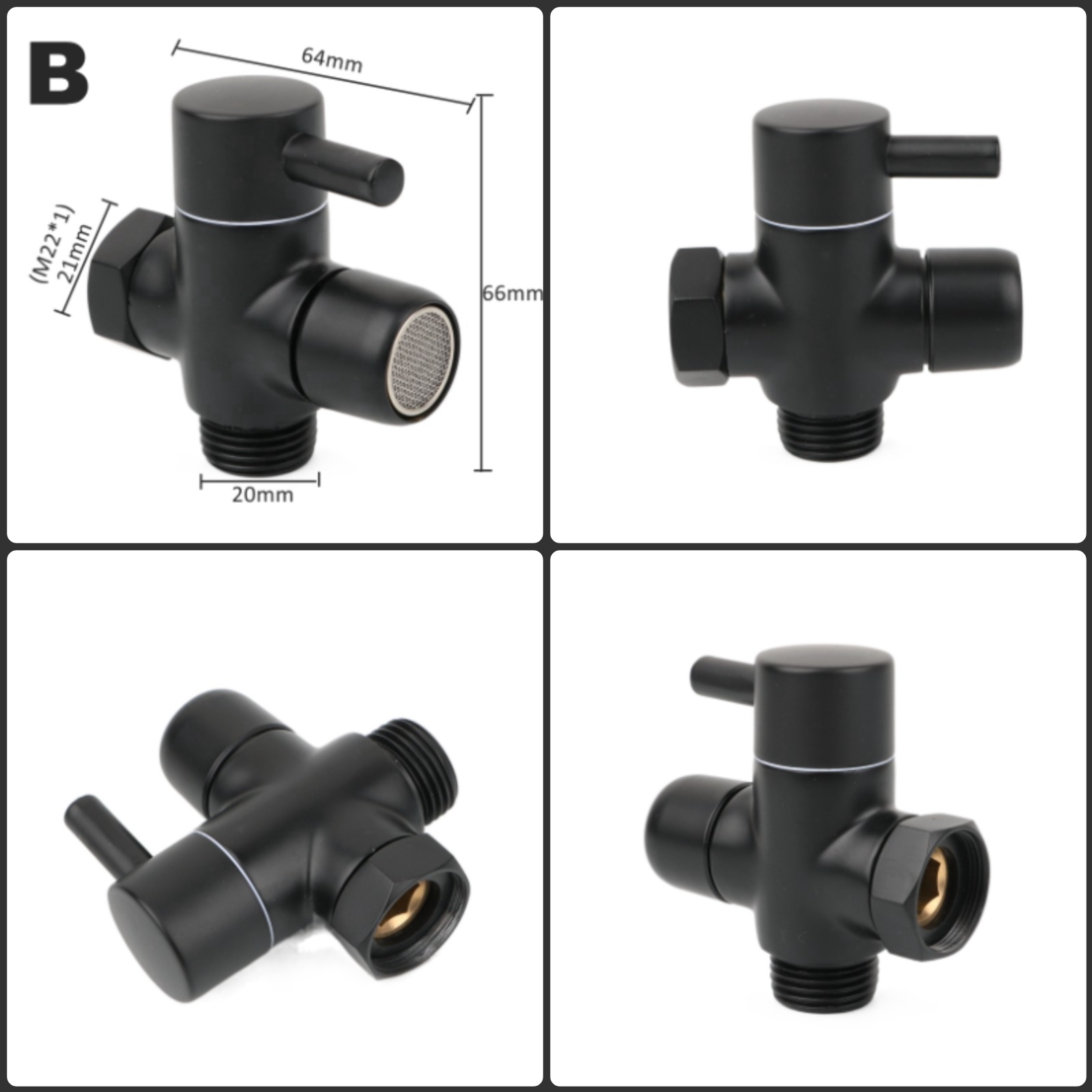Black Brass Shower Arm Adapter - огляд і ціна Home Kitchen Bathroom Marketing