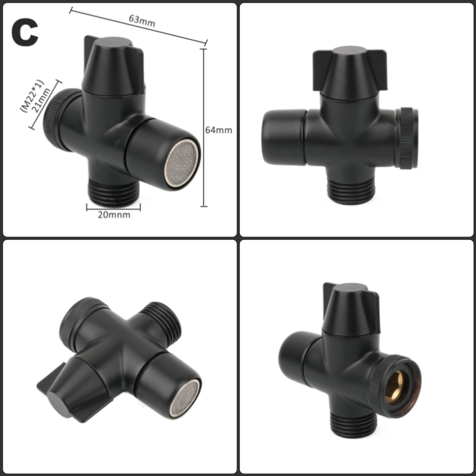 Black Brass Shower Arm Adapter - огляд і ціна Home Kitchen Bathroom Marketing