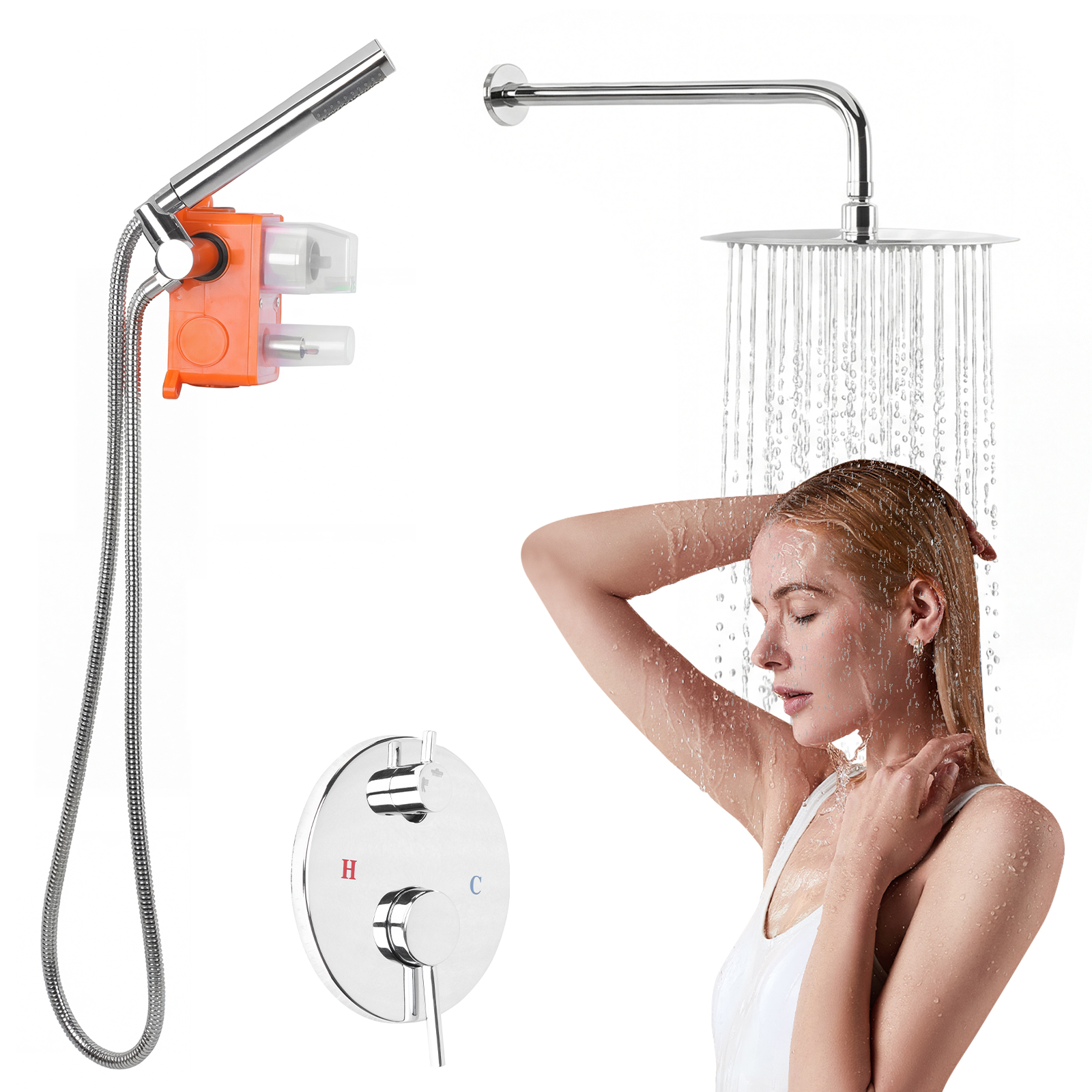 Ceiling Rainfall Shower Head S - огляд і ціна Home For Bathroom