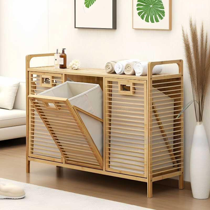 Bamboo Laundry Basket for Bedr - огляд і ціна Home Goods Bathroom Cabinets