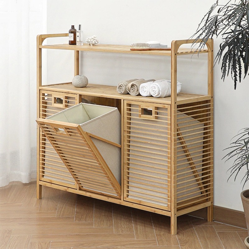Bamboo Laundry Basket for Bedr - огляд і ціна Home Goods Bathroom Cabinets
