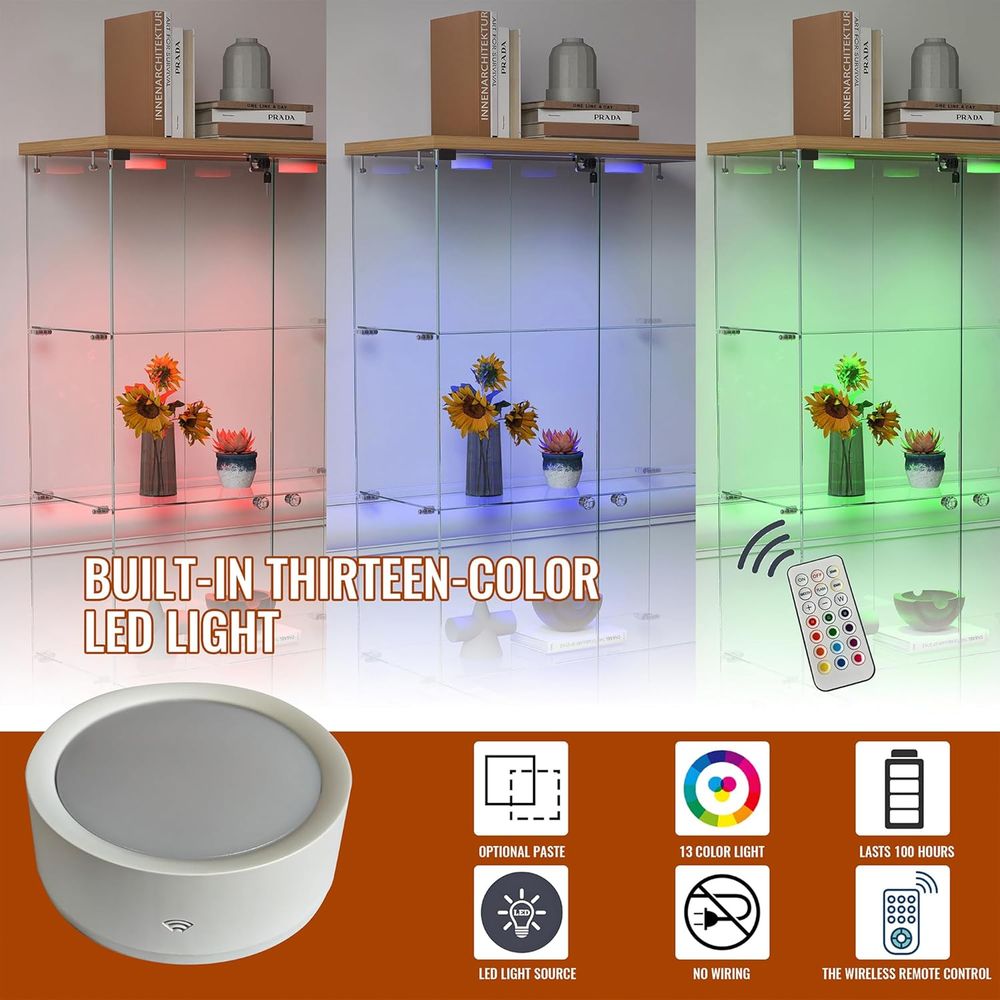 4-Tier Glass Cabinet with LED  - огляд і ціна Home & Bathroom Building Products Pte Ltd