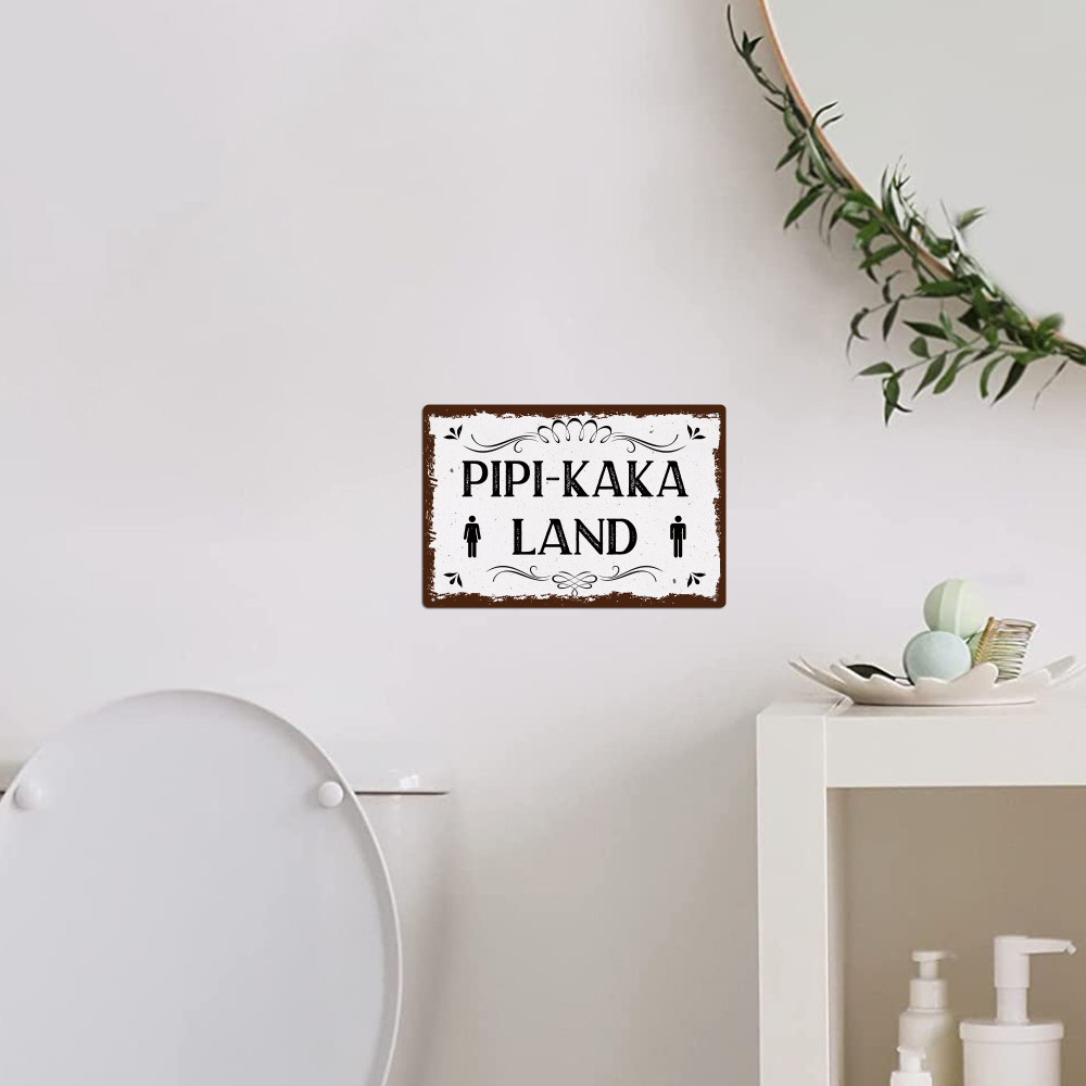 Putuo Decor 1pc Vintage Metal  - огляд і ціна Home Bathroom Signs