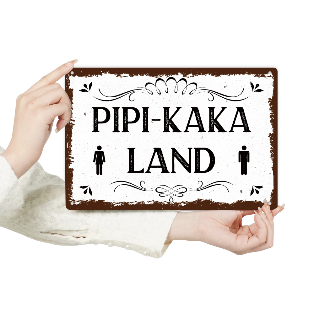 Putuo Decor 1pc Vintage Metal  - огляд і ціна Home Bathroom Signs