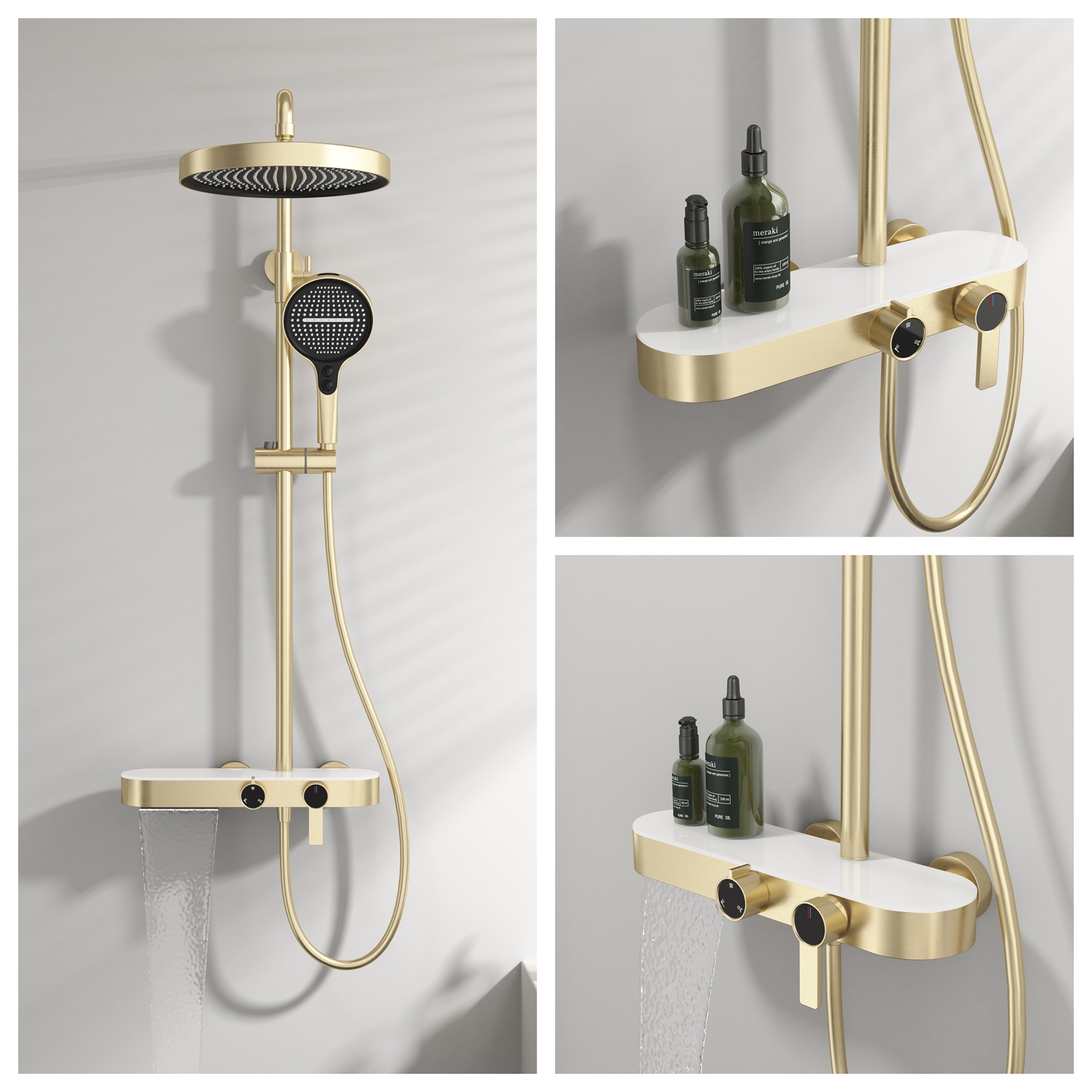 Gunmetal Gray Shower Set For H - огляд і ціна Home For Bathroom