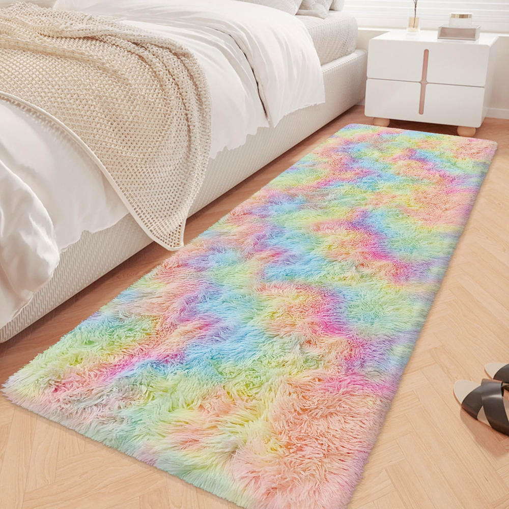 VIKAMA Gradient Blue Fluffy Ru - огляд і ціна Home Bathroom Rugs