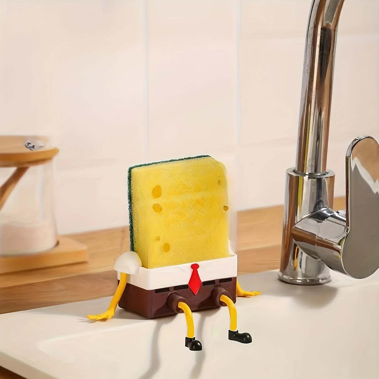 1pc Cartoon Sponge Drain Rack  - огляд і ціна Home Kitchen Bathroom Marketing