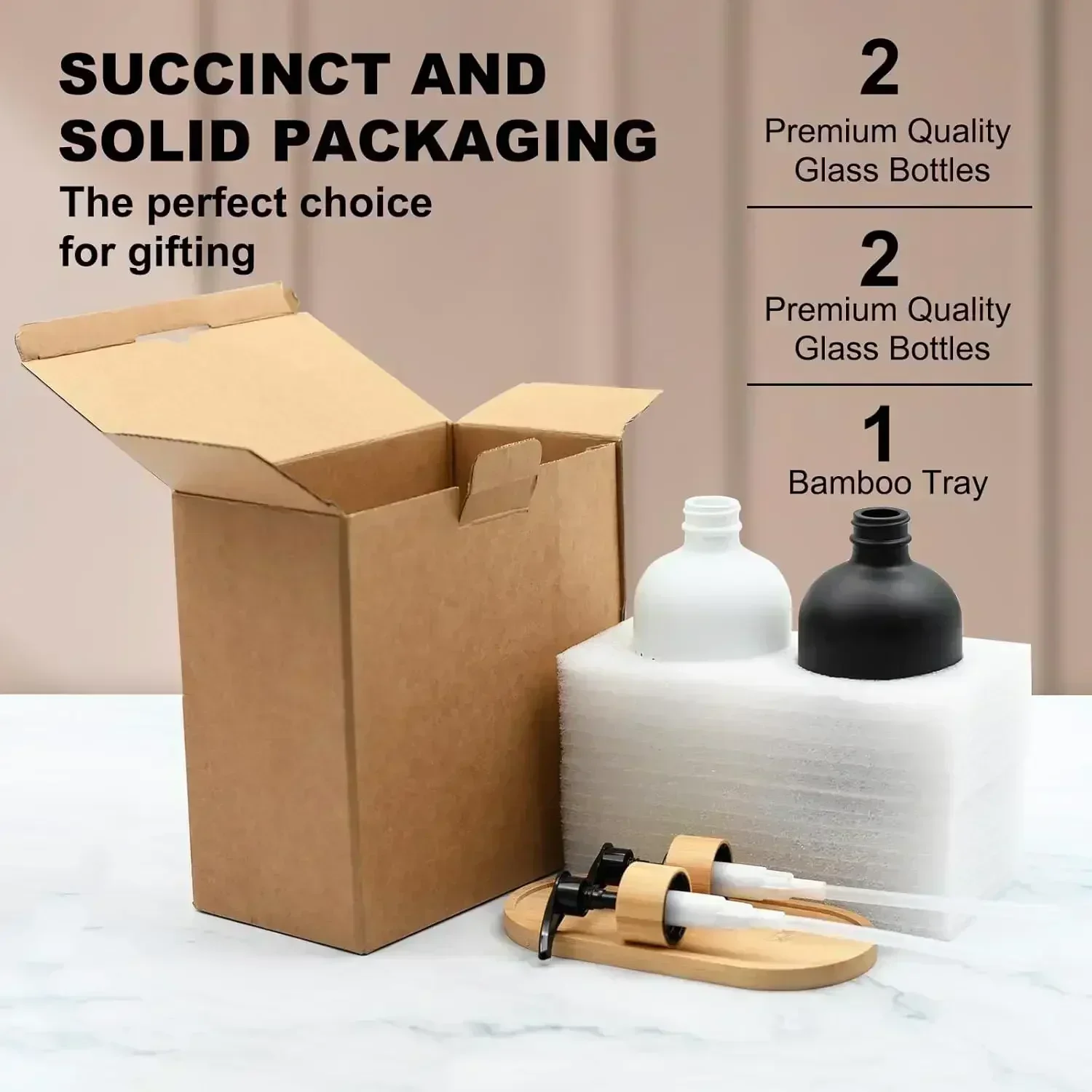 Dish Soap Dispenser Set with B - огляд і ціна Glass Soap Dish