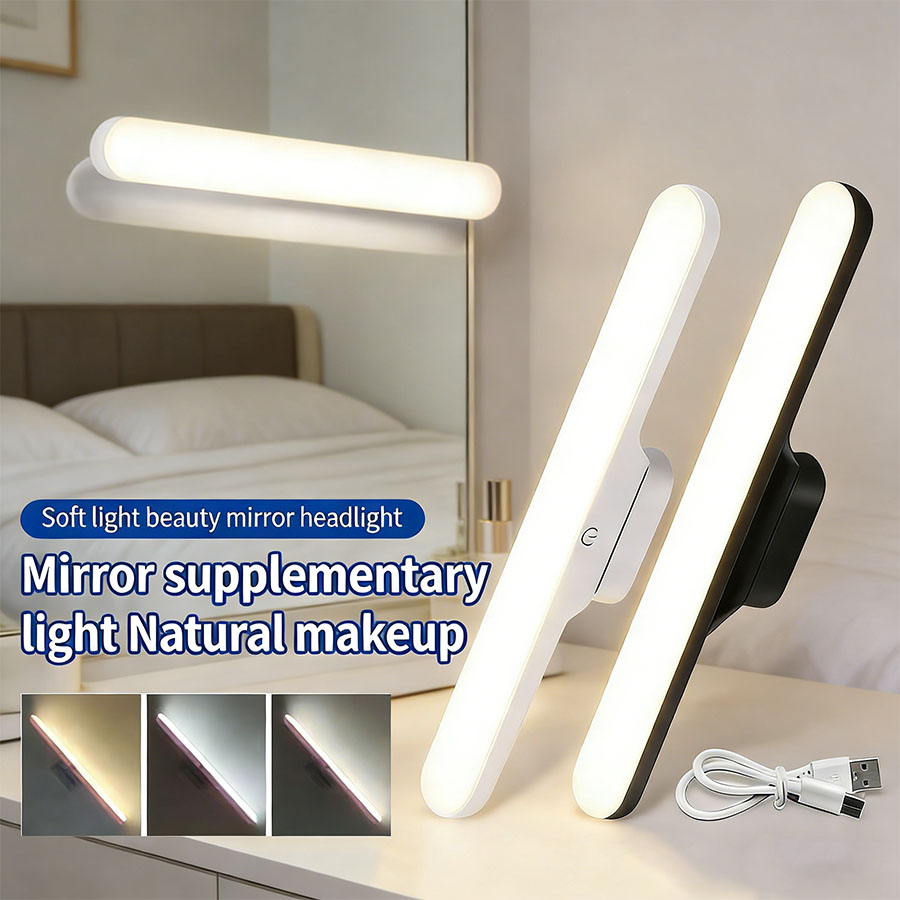 LED Makeup Mirror Light Rechar - огляд і ціна Home Theater Bathroom