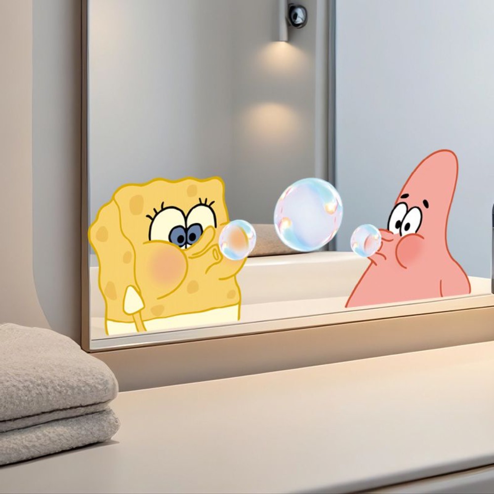 SpongeBob Bathroom Mirror Deca - огляд і ціна Home Theater Bathroom